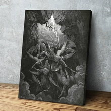 Load image into Gallery viewer, The Mouth Of Hell By Gustave Dore Art Print Portrait Vintage Poster Canvas Wall Art Décor Gift