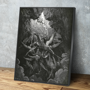 The Mouth Of Hell By Gustave Dore Art Print Portrait Vintage Poster Canvas Wall Art Décor Gift