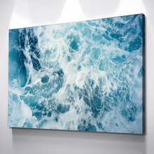 Load image into Gallery viewer, Ocean Waves at Daytime Landscape Bathroom Wall Art | Living Room Wall Art | Bathroom Wall Decor | Bathroom Canvas Art Prints | Canvas Wall Art
