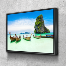 Load image into Gallery viewer, Phuket Beach Thailand Sunset Canvas Wall Art | Famous Places Art Living Room Wall Art