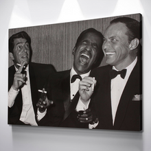 Load image into Gallery viewer, Sinatra Poster | Rat Pack Laughing Canvas Wall Art