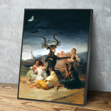 Load image into Gallery viewer, Witches Of Sabbath Francisco Goya Canvas Wall Art Portrait